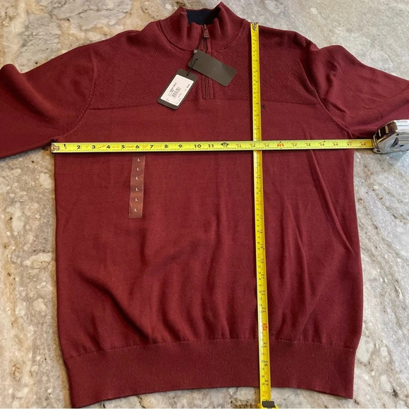 NWT Armani Exchange Cotton Burgundy Pullover Sweater Men’s Large - Picture 6 of 9